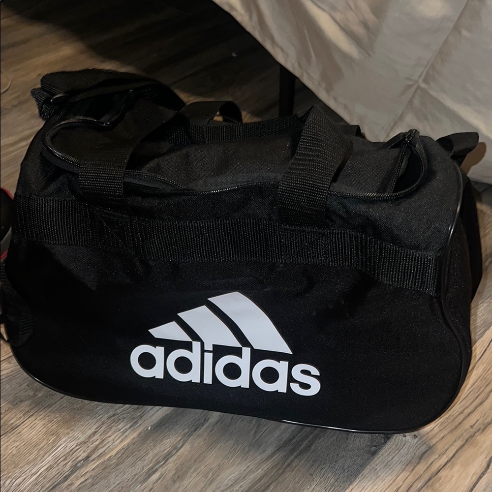 Adidas Black Sports Duffel Bag